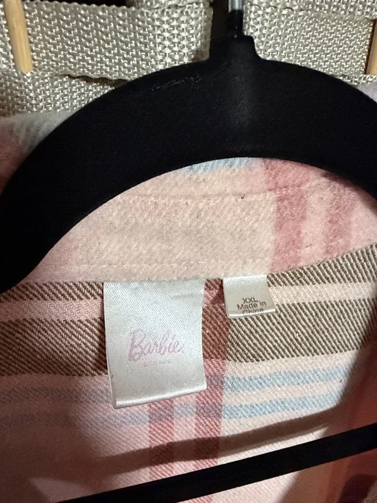 Barbie Shacket in Pink and Brown - Picture 2 of 3